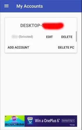 Arahan untuk membuka kunci komputer Windows dengan cap jari pada telefon Android