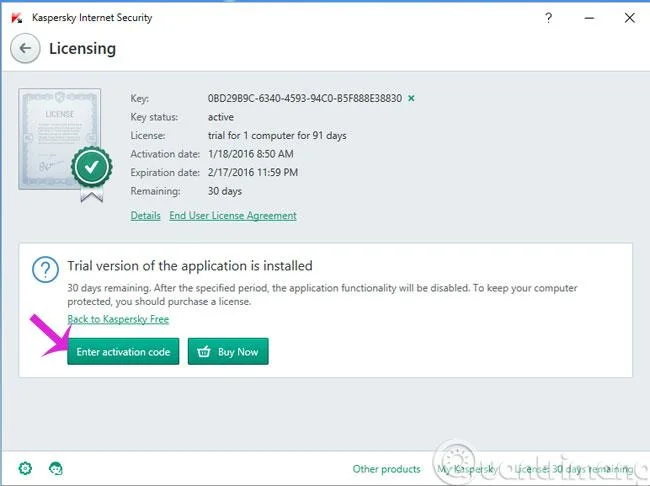 Bagaimana untuk menukar Antivirus Percuma Kaspersky kepada antara muka Bahasa Inggeris