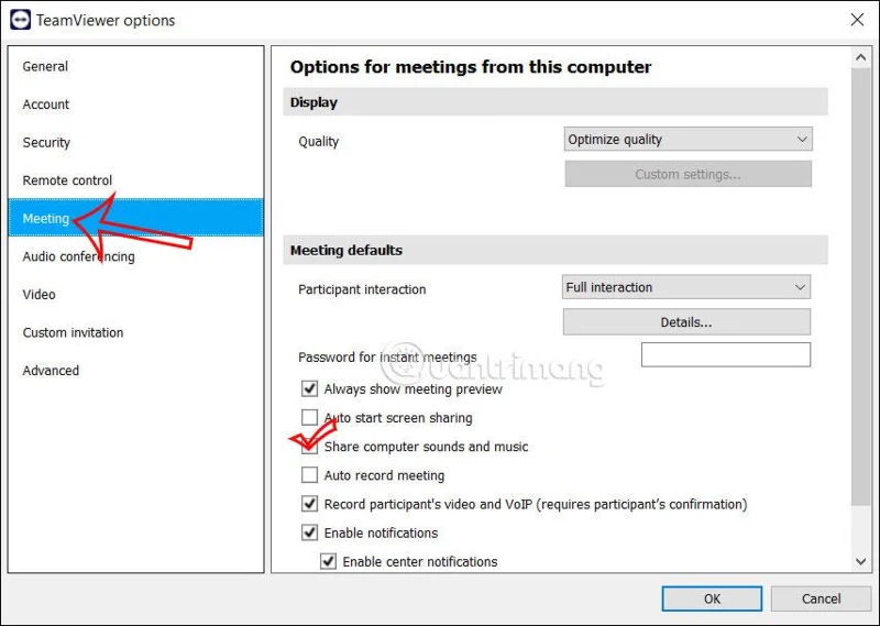 Jak udostępnić dźwięk w TeamViewer