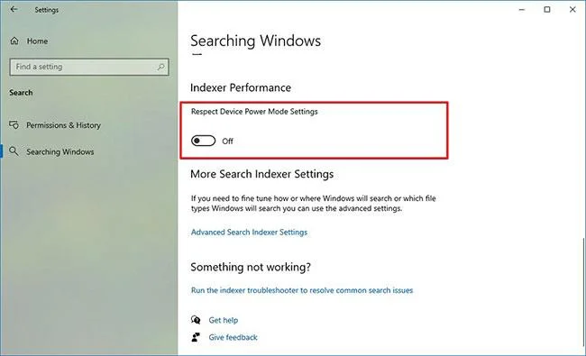 Arama dizin oluşturucularının Windows 10'da performansı etkilemesi nasıl önlenir?