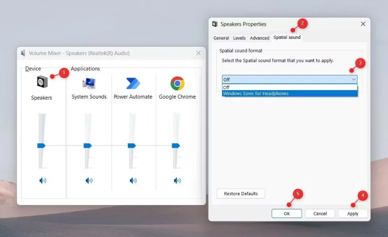 Hoe ruimtelijk geluid in Windows 11 in te schakelen
