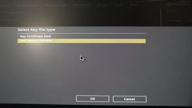 ASUS UEFI BIOS yardımcı programını kullanarak Güvenli Önyüklemeyi etkinleştirme veya devre dışı bırakma