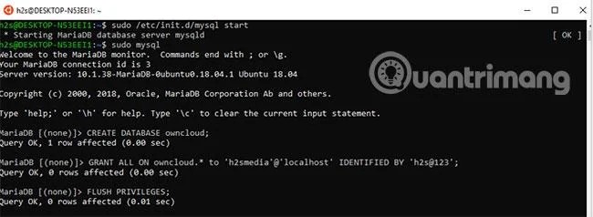 Windows 10'a (WSL) Owncloud sunucusu nasıl kurulur?