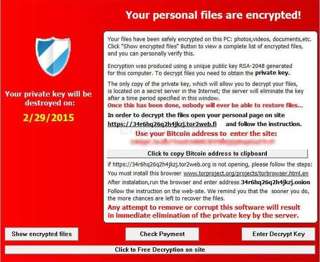 Senarai 3 virus Ransomware yang paling berbahaya dan menakutkan