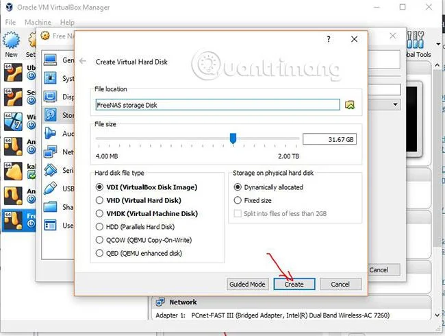 Bagaimana untuk memasang FreeNAS VM pada VirtualBox