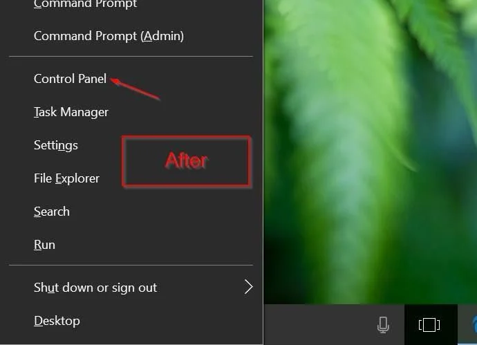 Cara menambah Panel Kawalan pada Menu Pengguna Kuasa (Windows + X) pada Windows 10