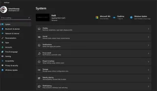 Windows 11deki Ayarlar uygulamasındaki yeni özellikler