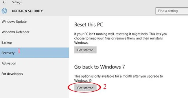 Ini adalah cara untuk pergi dari Windows 10 ke Win 7 atau Win 8.1 tanpa memasang semula komputer