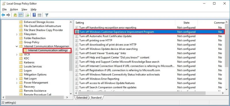 Halang Microsoft daripada mengumpul maklumat sistem pada Windows 10
