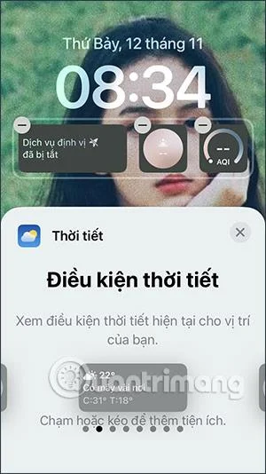 Bagaimana untuk mengesan cuaca pada skrin kunci iPhone