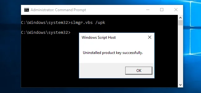 Windows lisansını genişletmek için Slmgr kullanın