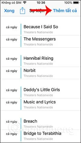 Cómo agregar horarios de películas a tu teléfono