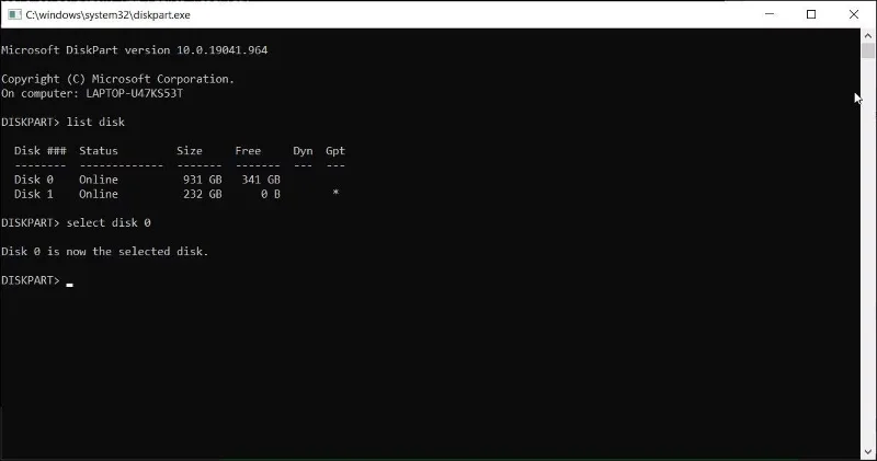 Comment nettoyer un PC Windows à l'aide de l'invite de commande
