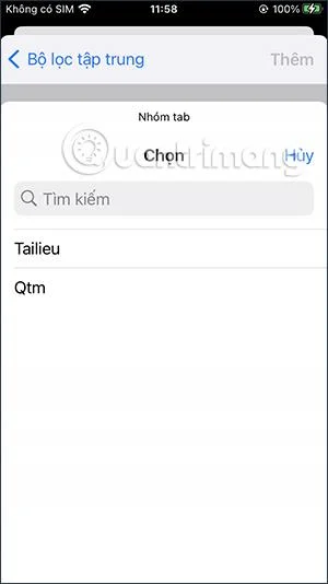 Bagaimana untuk menetapkan kumpulan tab Safari untuk mengakses dalam mod Fokus iPhone
