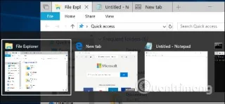 Windows 10, Alt+Tabin çalışma şeklini nasıl değiştiriyor?