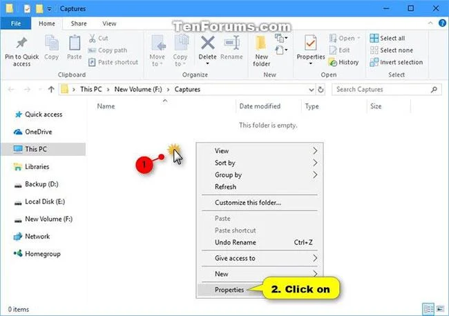Windows 10'da Oyun DVR Yakalamaları klasörünün varsayılan konumunu geri yükleyin