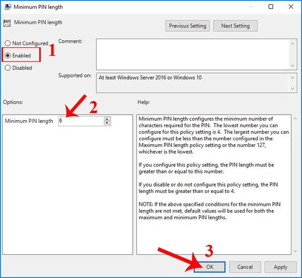 Bagaimana untuk menyesuaikan had aksara PIN Windows 10