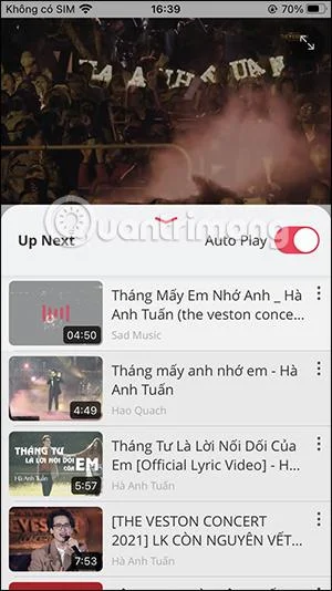 Cara menggunakan MeMusic untuk menonton video pada iPhone