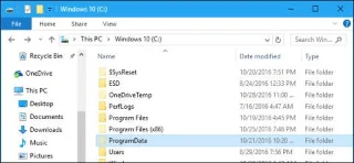 Apakah folder ProgramData pada Windows?