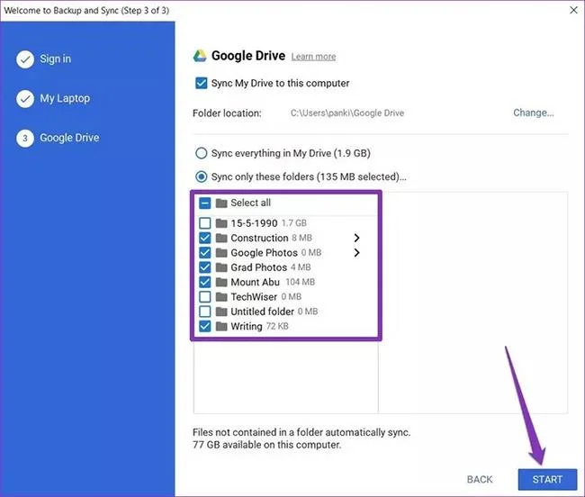 Bagaimana untuk menambah Google Drive pada anak tetingkap navigasi File Explorer dalam Windows 10
