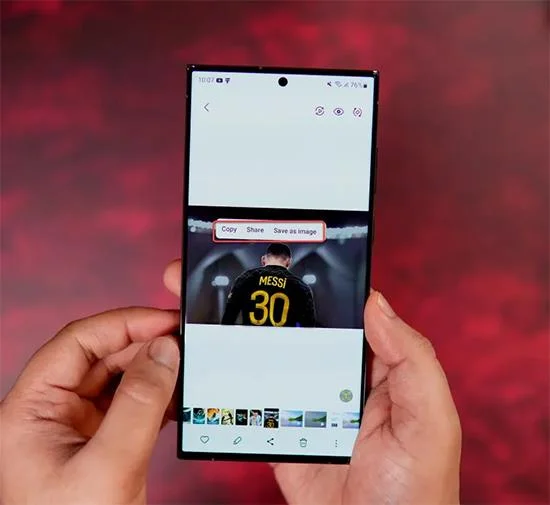 Bagaimana untuk memisahkan latar belakang foto pada telefon Samsung