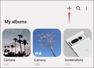 Instructions pour créer des albums partagés sur Samsung