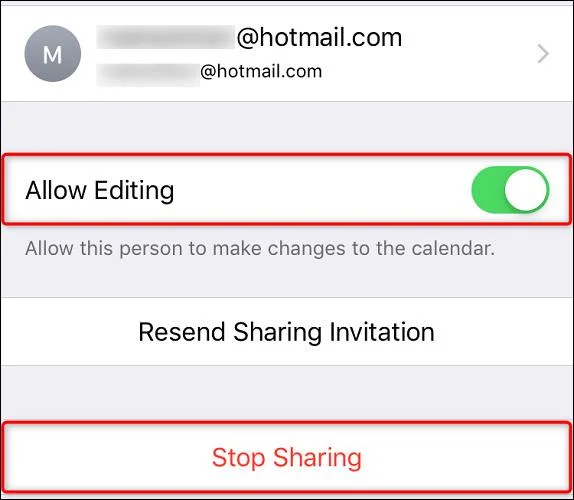 Bagaimana untuk berkongsi jadual pada iPhone
