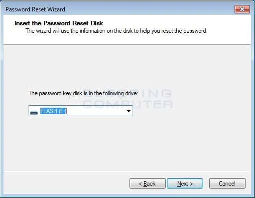 Bagaimana untuk menggunakan Cakera Tetapan Semula Kata Laluan untuk menetapkan semula kata laluan Windows?