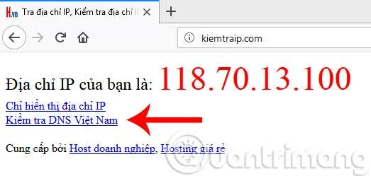 Semak IP tapak web, semak IP mana-mana domain