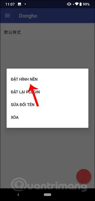 Bagaimana untuk menetapkan kertas dinding jam dinamik untuk Android