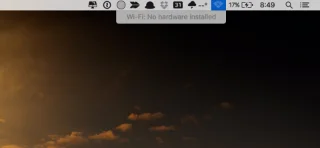 Cara membetulkan Wifi: Tiada ralat Dipasang Perkakasan pada Mac OS X