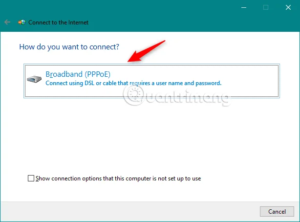 Configurer la connexion PPPoE