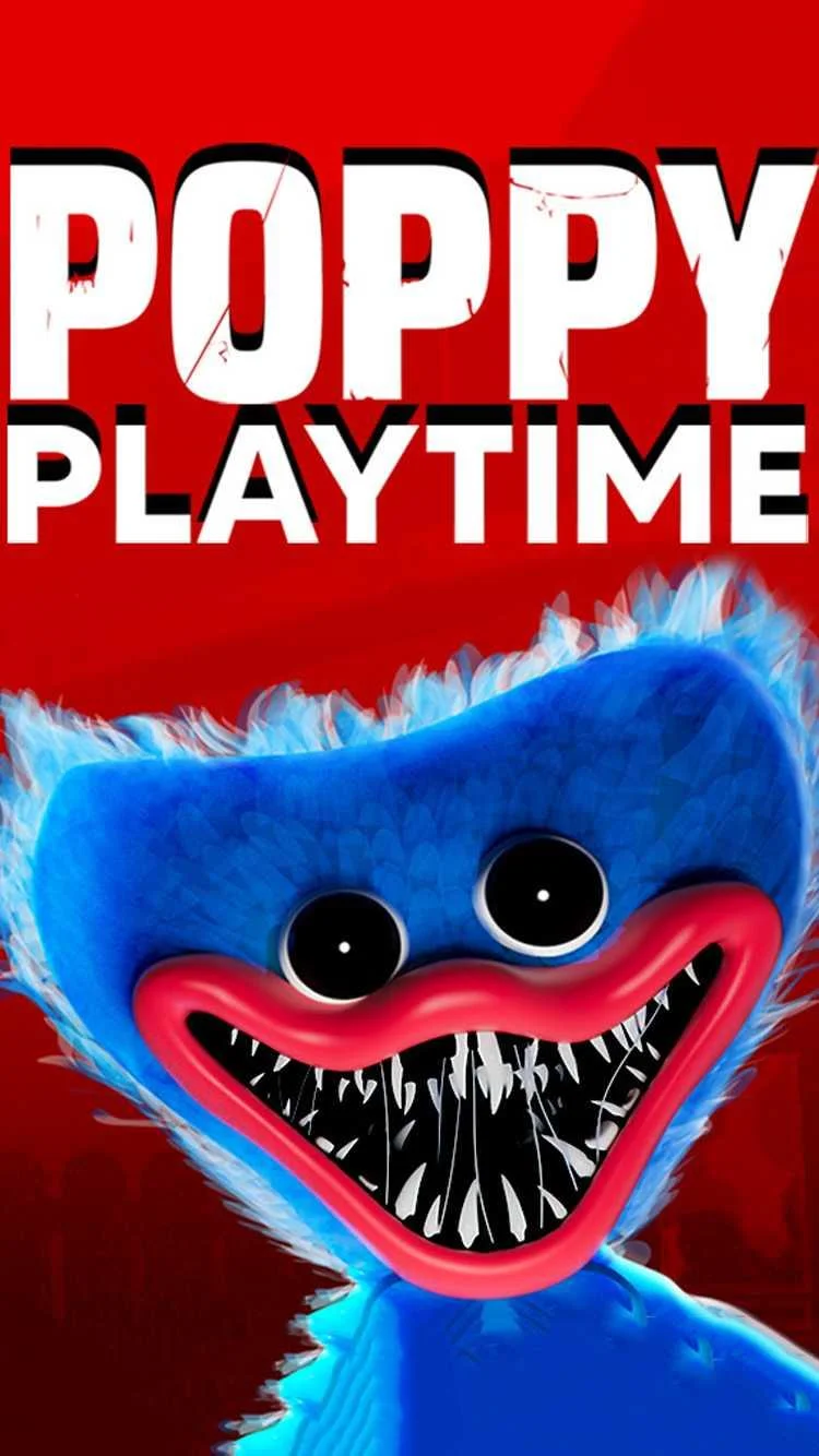 Kertas dinding Poppy Playtime, kertas dinding Huggy Wuggy untuk telefon