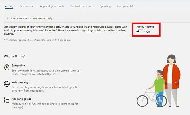 Bagaimana untuk menyediakan kawalan ibu bapa pada Windows 10