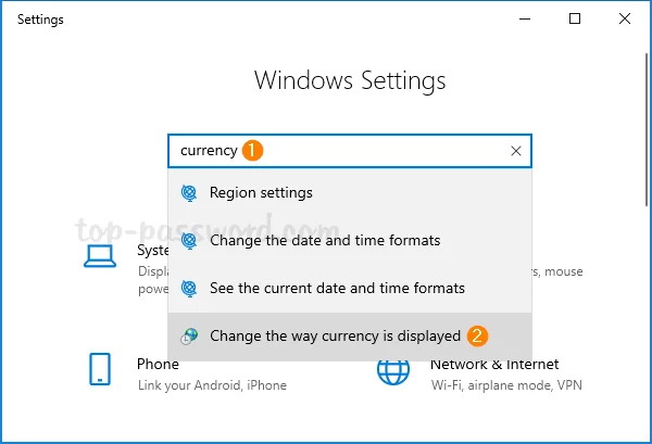3 passaggi per modificare il formato della valuta in Windows 10