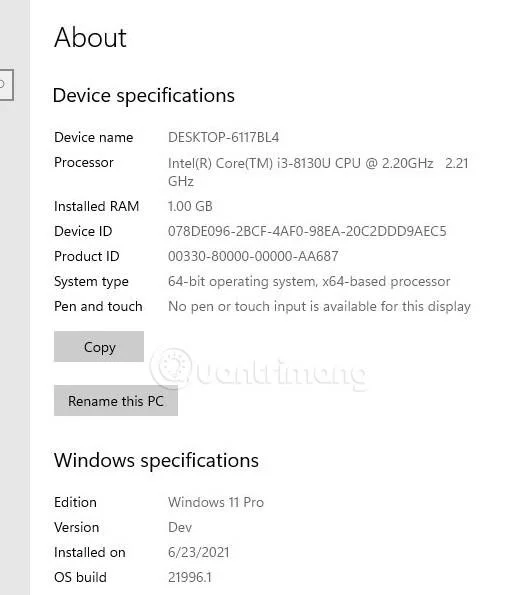 Windows 11 構成、最小 Windows 11 ハードウェア構成が必要