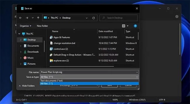 Windows 10/11'de içerik menüsüne Güç Planını Değiştir nasıl eklenir