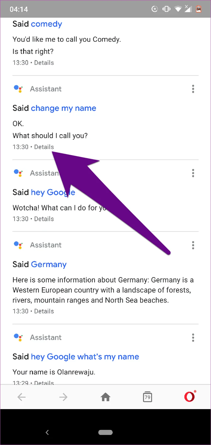Bagaimana untuk memadamkan sejarah Google Assistant pada Android