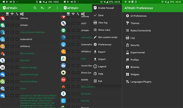 Как установить и использовать брандмауэр AFWall+ для Android