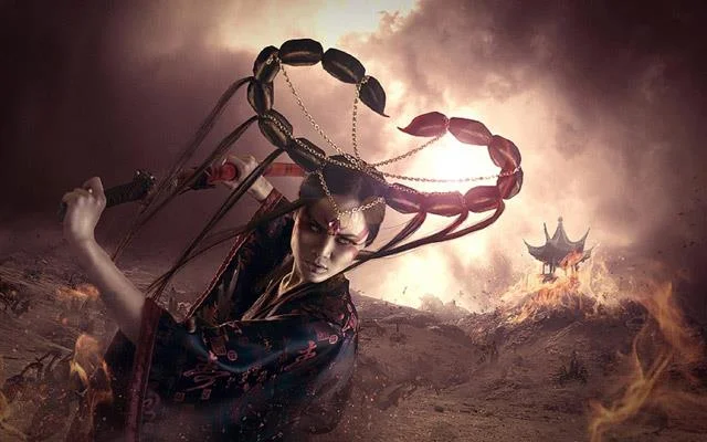 Kertas dinding super comel tanda zodiak: Scorpio, Shen Nong, Thien Yet, Thien Hat