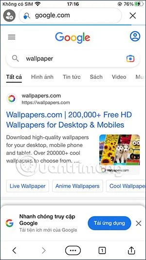 Bagaimana untuk menetapkan Google sebagai enjin carian pada Edge iPhone