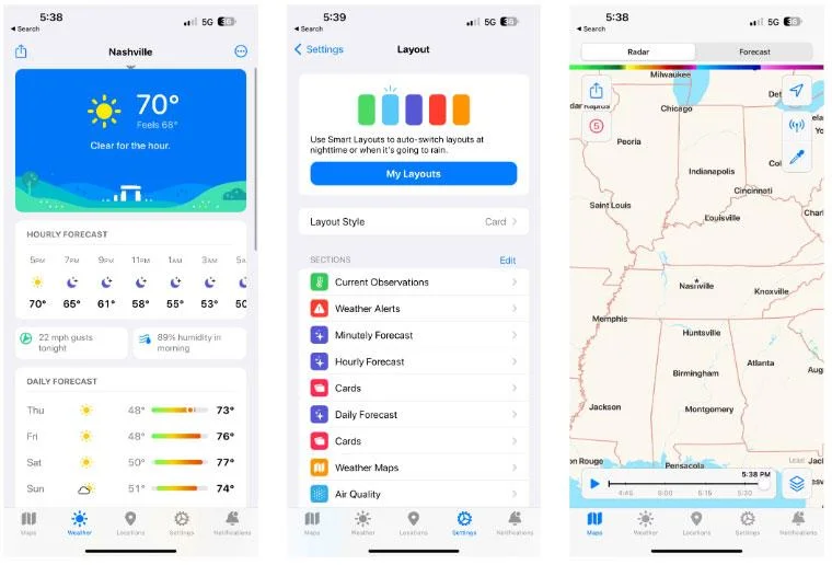 9 aplikasi cuaca terbaik untuk iPhone