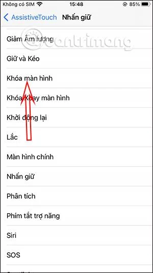 Cara mengetik untuk mematikan skrin iPhone