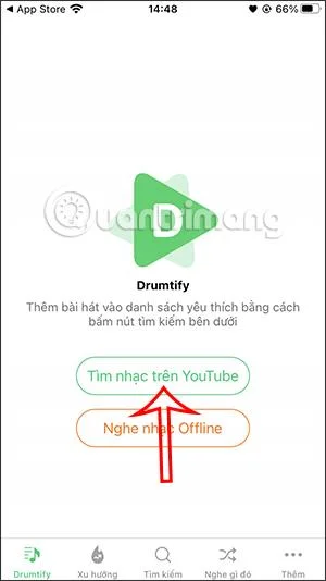 Drumtify を使用して iPhone の画面がオフのときに YouTube 音楽を聴く方法