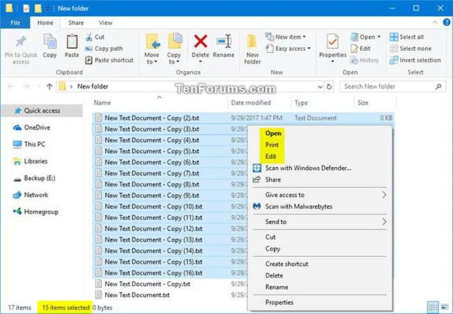 Hoe u kunt oplossen dat contextmenu-items verloren gaan bij het selecteren van meer dan 15 bestanden in Windows
