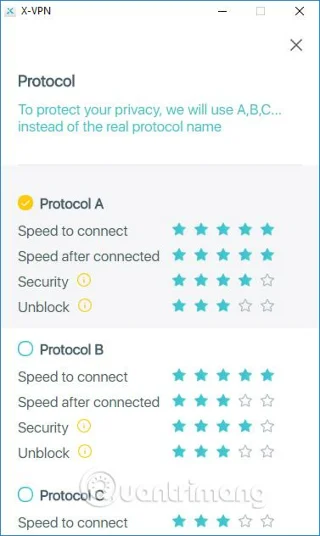 Cara menggunakan X-VPN untuk melayari web tanpa nama pada Windows