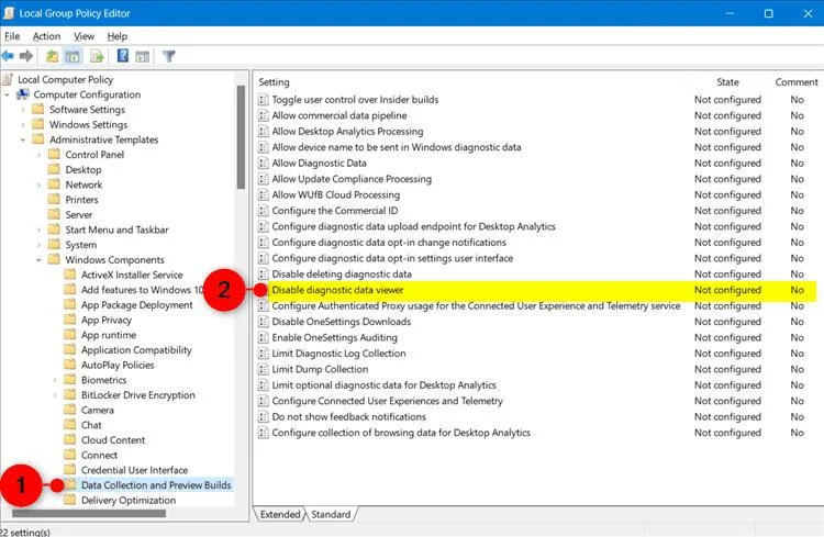 如何在 Windows 11 上啟用/停用診斷資料檢視器