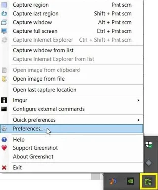 Arahan untuk mengambil tangkapan skrin yang mengandungi kursor tetikus dalam Windows