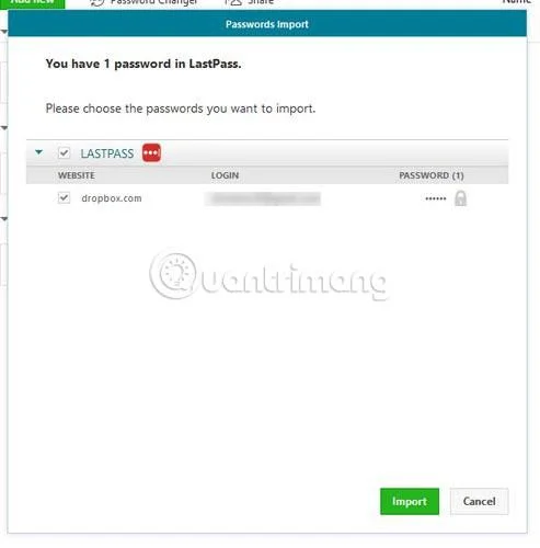 Wachtwoorden importeren van LastPass naar Dashlane