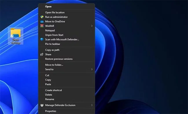 10 cara yang sangat pantas untuk "Tunjukkan desktop" untuk Windows